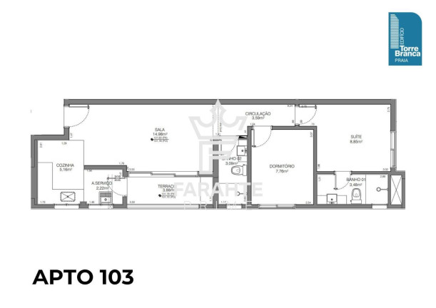 Imagem Apartamento com 2 Quartos à Venda, 63 m² em Embaré - Santos