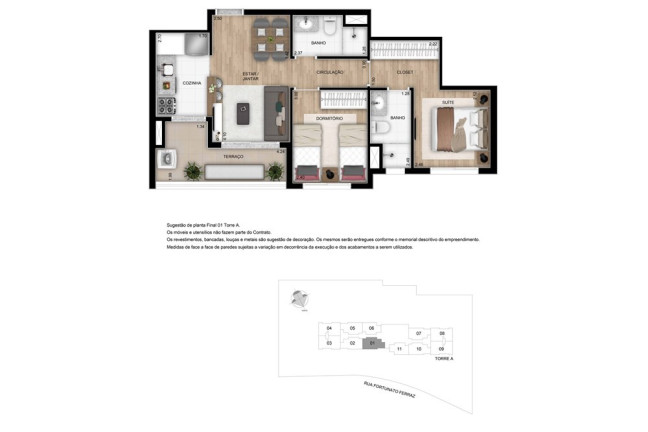 Imagem Apartamento com 2 Quartos à Venda, 55 m² em Vila Anastácio - São Paulo