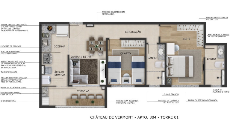 Imagem Apartamento com 2 Quartos à Venda, 92 m² em Guaíra - Curitiba Imagem Apartamento com 2 Quartos à Venda, 92 m² em Guaíra - Curitiba