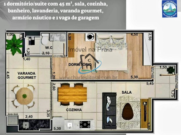 Imagem Apartamento com 2 Quartos à Venda, 68 m² em Praia Da Maranduba - Ubatuba