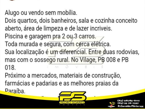 Imagem Casa com 2 Quartos à Venda, 10 m² em Cidade Balneária Novo Mundo I - Conde Imagem Casa com 2 Quartos à Venda, 10 m² em Cidade Balneária Novo Mundo I - Conde