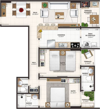Imagem Apartamento com 2 Quartos à Venda, 88 m² em Guilhermina - Praia Grande Imagem Apartamento com 2 Quartos à Venda, 88 m² em Guilhermina - Praia Grande