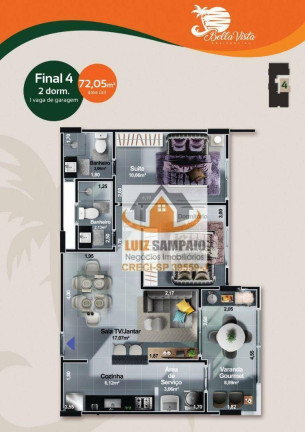 Imagem Apartamento com 2 Quartos à Venda, 72 m² em Centro - Itanhaém Imagem Apartamento com 2 Quartos à Venda, 72 m² em Centro - Itanhaém