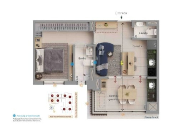 Imóvel com 1 Quarto à Venda, 47 m² em Vila Firmiano Pinto - São Paulo