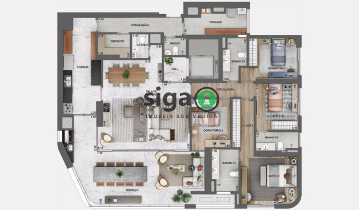 Imagem Apartamento com 4 Quartos à Venda, 196 m² em Chácara Santo Antônio (zona Sul) - São Paulo Imagem Apartamento com 4 Quartos à Venda, 196 m² em Chácara Santo Antônio (zona Sul) - São Paulo