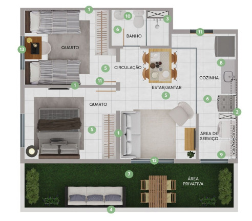 Imagem Imóvel com 2 Quartos à Venda, 52 m² em Monjolos - São Gonçalo