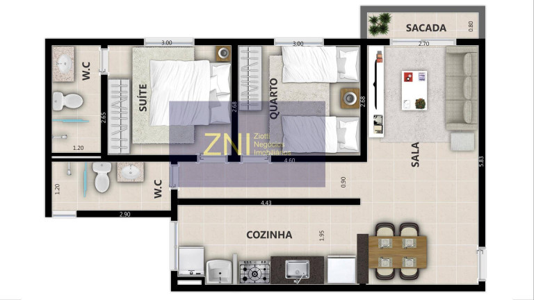 Imagem Apartamento com 2 Quartos à Venda, 66 m² em Vila Monte Alegre - Ribeirão Preto Imagem Apartamento com 2 Quartos à Venda, 66 m² em Vila Monte Alegre - Ribeirão Preto