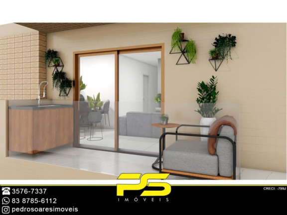 Imagem Apartamento com 2 Quartos à Venda, 55 m² em Jardim Cidade Universitária - João Pessoa