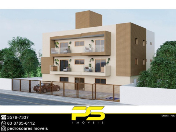 Imagem Apartamento com 2 Quartos à Venda, 55 m² em Jardim Cidade Universitária - João Pessoa