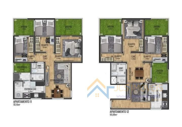 Imagem Apartamento com 3 Quartos à Venda, 54 m² em Cidade Jardim - São José Dos Pinhais Imagem Apartamento com 3 Quartos à Venda, 54 m² em Cidade Jardim - São José Dos Pinhais