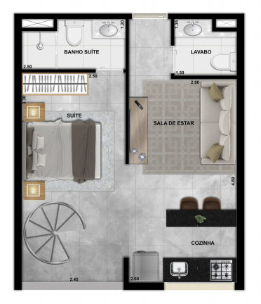 Imagem Apartamento com 2 Quartos à Venda, 63 m² em Quintaúna - Osasco