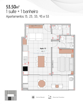 Imagem Apartamento com 2 Quartos à Venda, 75 m² em Toninhas - Ubatuba Imagem Apartamento com 2 Quartos à Venda, 75 m² em Toninhas - Ubatuba