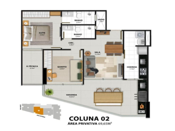 Imagem Apartamento com 3 Quartos à Venda, 85 m² em Praia Do Morro - Guarapari Imagem Apartamento com 3 Quartos à Venda, 85 m² em Praia Do Morro - Guarapari