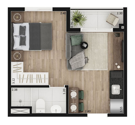 Imagem Apartamento com 1 Quarto à Venda, 24 m² em Bela Vista - São Paulo Imagem Apartamento com 1 Quarto à Venda, 24 m² em Bela Vista - São Paulo