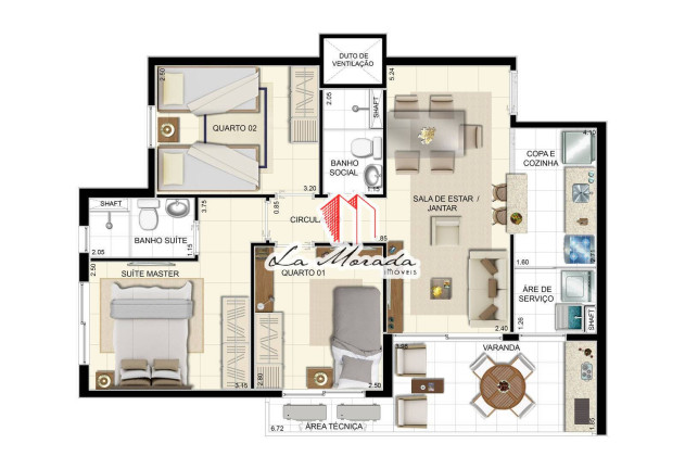Imagem Apartamento com 3 Quartos à Venda, 73 m² em Planalto - Manaus