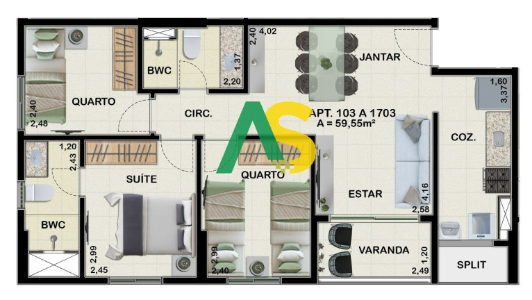 Imagem Imóvel com 3 Quartos à Venda, 61 m² em Madalena - Recife Imagem Imóvel com 3 Quartos à Venda, 61 m² em Madalena - Recife