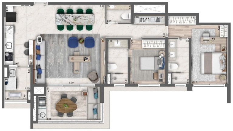 Imagem Apartamento com 3 Quartos à Venda, 135 m² em Campo Belo - São Paulo