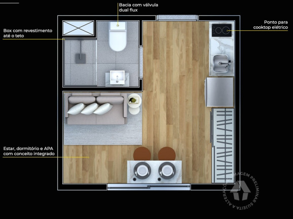 Imagem Imóvel com 1 Quarto à Venda, 20 m² em República - São Paulo Imagem Imóvel com 1 Quarto à Venda, 20 m² em República - São Paulo