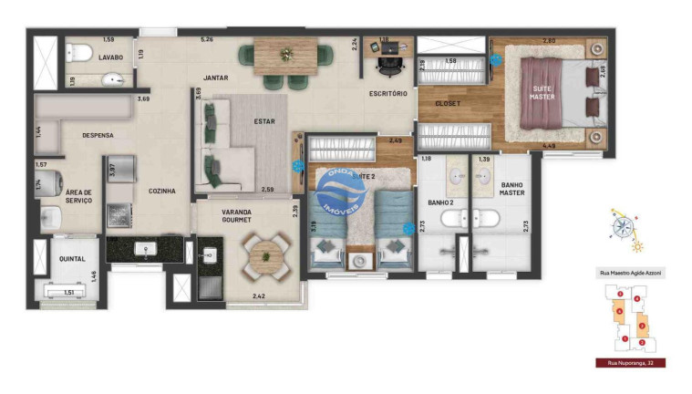 Imagem Apartamento com 2 Quartos à Venda, 96 m² em Chácara Da Barra - Campinas Imagem Apartamento com 2 Quartos à Venda, 96 m² em Chácara Da Barra - Campinas