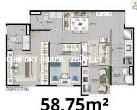 Imagem Apartamento com 2 Quartos à Venda, 55 m² em Jardim - Santo André Imagem Apartamento com 2 Quartos à Venda, 55 m² em Jardim - Santo André