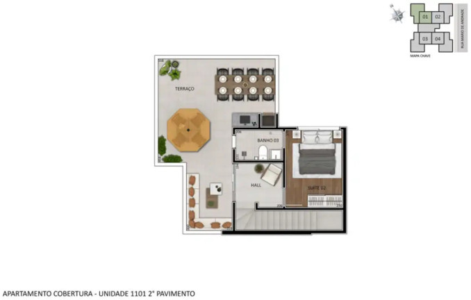 Imagem Apartamento com 2 Quartos à Venda, 53 m² em Santa Branca - Belo Horizonte