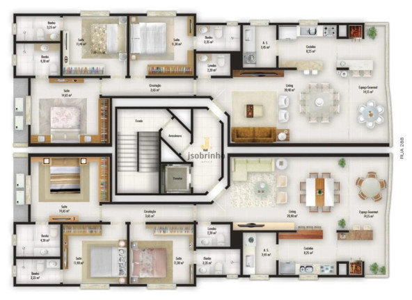Imagem Apartamento com 3 Quartos à Venda, 124 m² em Meia Praia - Itapema Imagem Apartamento com 3 Quartos à Venda, 124 m² em Meia Praia - Itapema
