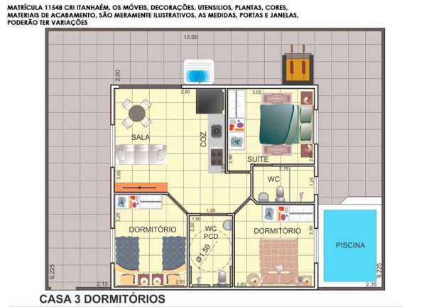 Imagem Casa com 1 Quarto à Venda, 48 m² em Cibratel Ii - Itanhaém Imagem Casa com 1 Quarto à Venda, 48 m² em Cibratel Ii - Itanhaém