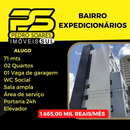 Apartamento com 2 Quartos para Alugar, 71 m² em Expedicionários - João Pessoa