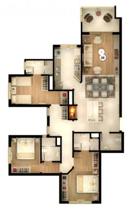 Imagem Apartamento com 3 Quartos à Venda, 135 m² em Centro - Gramado Imagem Apartamento com 3 Quartos à Venda, 135 m² em Centro - Gramado