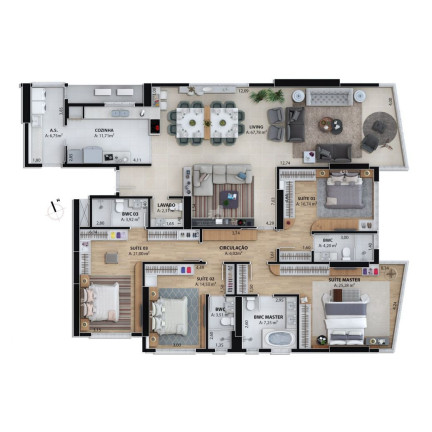 Imagem Apartamento com 4 Quartos à Venda, 221 m² em Centro - Balneário Camboriú