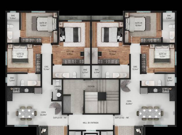 Imagem Apartamento com 3 Quartos à Venda, 99 m² em Itacolomi - Balneário Piçarras Imagem Apartamento com 3 Quartos à Venda, 99 m² em Itacolomi - Balneário Piçarras