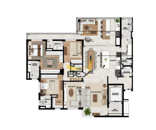 Imagem Apartamento com 4 Quartos à Venda, 164 m² em Vila Yara - Osasco