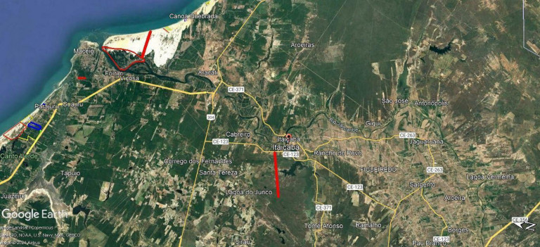 Imagem Terreno à Venda, 744.000 m² em Pedregal - Aracati Imagem Terreno à Venda, 744.000 m² em Pedregal - Aracati