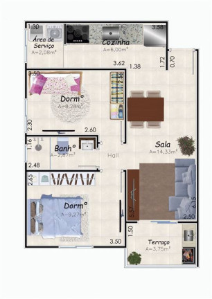 Imagem Apartamento com 2 Quartos à Venda, 53 m² em Caiçara - Praia Grande Imagem Apartamento com 2 Quartos à Venda, 53 m² em Caiçara - Praia Grande