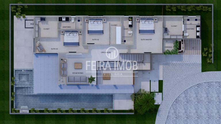 Imagem Casa com 4 Quartos à Venda, 294 m² em Papagaio - Feira De Santana Imagem Casa com 4 Quartos à Venda, 294 m² em Papagaio - Feira De Santana