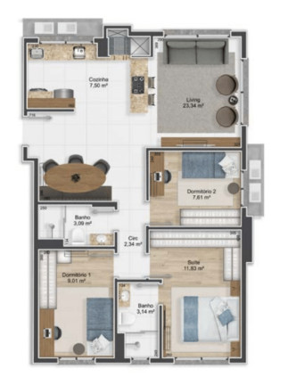 Imagem Apartamento com 3 Quartos à Venda, 80 m² em Petrópolis - Porto Alegre