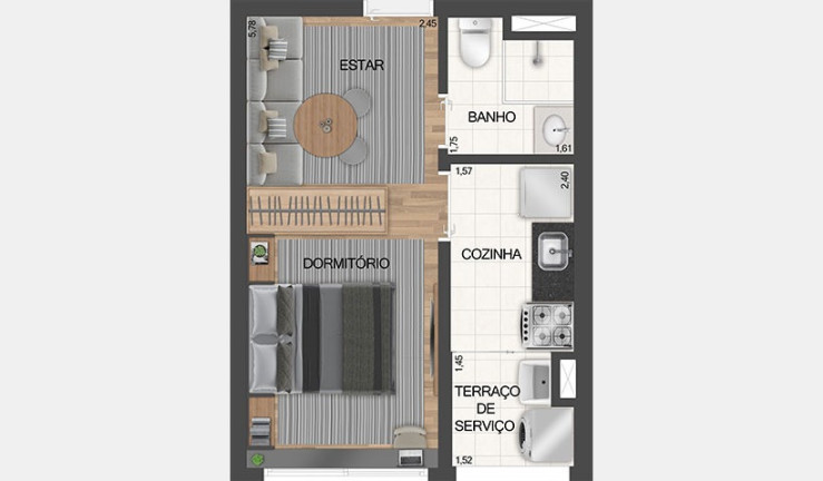 Imagem Apartamento com 1 Quarto à Venda, 26 m² em Ipiranga - São Paulo