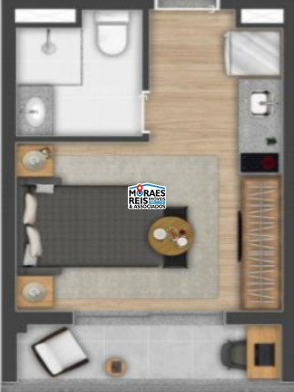 Apartamento com 1 Quarto à Venda, 24 m² em Brooklin - São Paulo