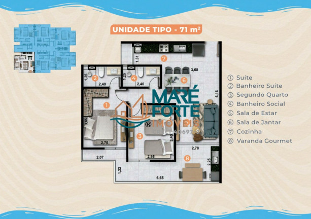 Imagem Apartamento com 2 Quartos à Venda, 71 m² em Massaguaçu - Caraguatatuba