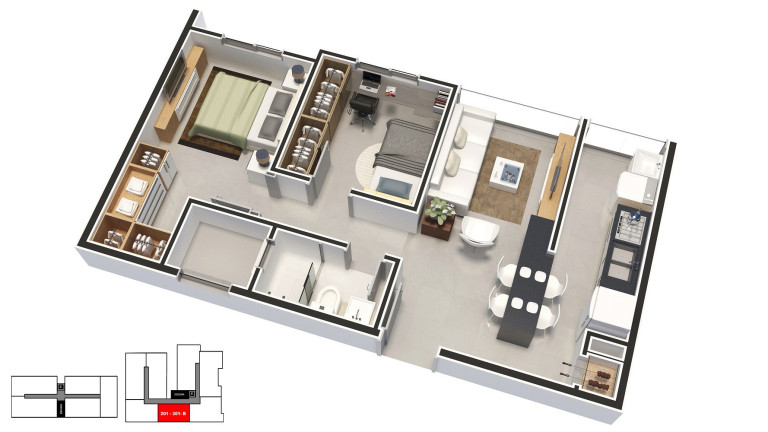 Imagem Apartamento com 2 Quartos à Venda, 57 m² em Americano - Lajeado
