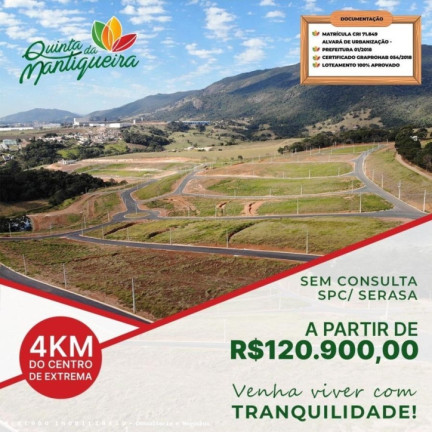 Terreno à Venda, 250 m² em Quintas Da Mantiqueira - Vargem