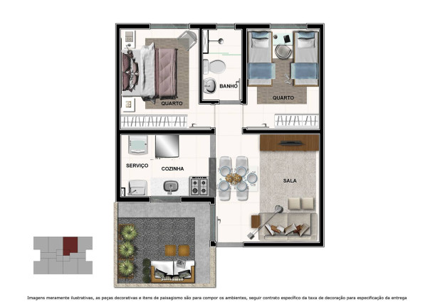 Imagem Apartamento com 2 Quartos à Venda,  em Ribeirão Do Lipa - Cuiabá