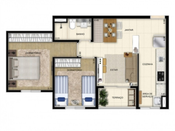 Imagem Apartamento com 2 Quartos à Venda, 56 m² em Centro - São Bernardo Do Campo Imagem Apartamento com 2 Quartos à Venda, 56 m² em Centro - São Bernardo Do Campo