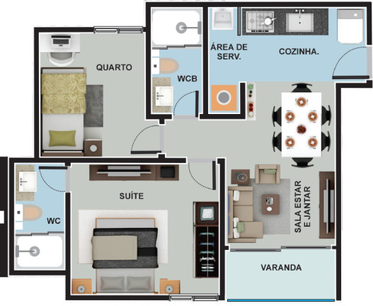 Imagem Apartamento com 1 Quarto à Venda, 32 m² em Portal Do Sol - João Pessoa