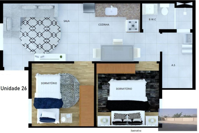 Imagem Apartamento com 2 Quartos à Venda, 42 m² em Vila Ré Imagem Apartamento com 2 Quartos à Venda, 42 m² em Vila Ré