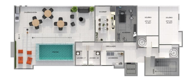 Imagem Studio com 1 Quarto à Venda, 22 m² em Intermares - João Pessoa