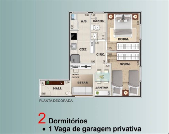 Imagem Apartamento com 2 Quartos à Venda, 45 m² em Vila Voturua - Sao Vicente Imagem Apartamento com 2 Quartos à Venda, 45 m² em Vila Voturua - Sao Vicente