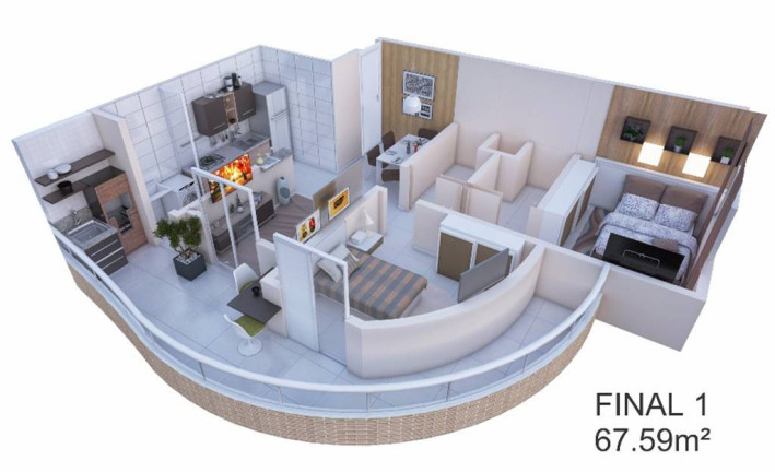 Imagem Apartamento com 2 Quartos à Venda, 68 m² em Maracanã - Praia Grande Imagem Apartamento com 2 Quartos à Venda, 68 m² em Maracanã - Praia Grande