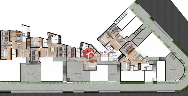 Imagem Apartamento com 2 Quartos à Venda, 65 m² em Xangri-lá - Contagem Imagem Apartamento com 2 Quartos à Venda, 65 m² em Xangri-lá - Contagem
