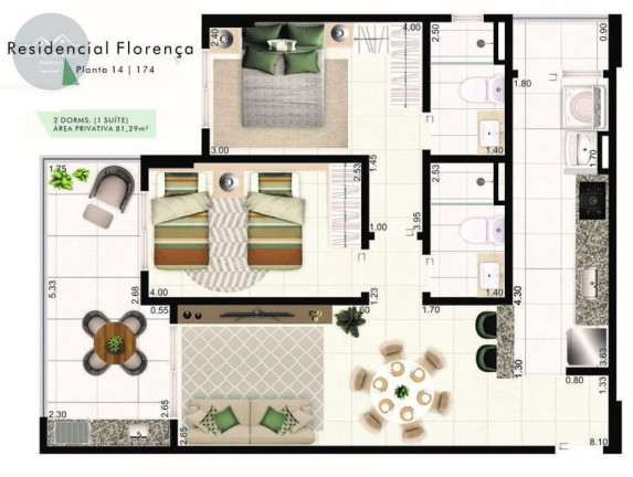 Imagem Apartamento com 2 Quartos à Venda, 81 m² em Aviação - Praia Grande
